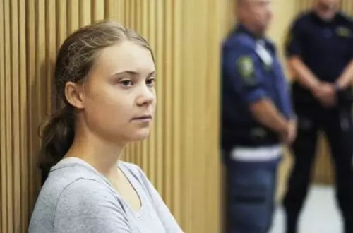 Qreta Tunberq Qəzzada etiraz aksiyası zamanı saxlanılıb