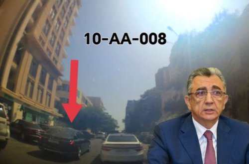 Bakı merinin xidməti maşını sürücülərin yolunu kəsdi və... - VİDEO