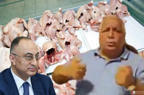 Neftçilər metrosunun yaxınlığında 8-ci km bazarında insanlara iylənmiş ət və toyuq məhsulları satırlar - ŞOK VİDEO