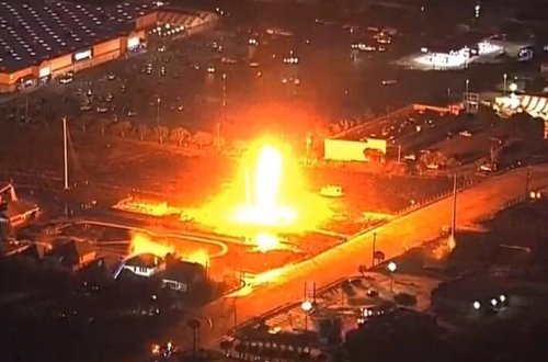 Texasda boru kəmərində yanğın