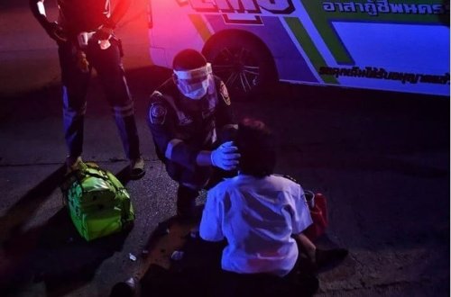 Banqkokda əyləci sıradan çıxan yük maşını avtomobillərə çırpılıb: 17 nəfər yaralanıb