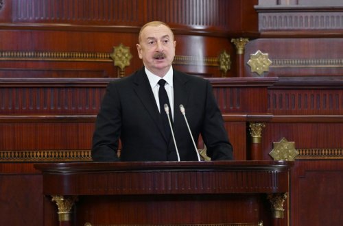 Prezident İlham Əliyev Milli Məclisdə çıxışında Ermənistanla münasibətlərin normallaşması məsələsinə toxunub