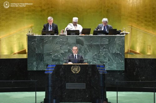 Ceyhun Bayramov BMT Baş Assambleyasında çıxış edib