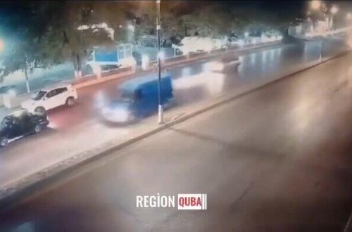 Azərbaycanda baş verən dəhşətli qəzanın ANBAAN GÖRÜNTÜLƏRİ