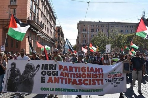 Romada Fələstinə dəstək nümayişlərinin keçirilməsi qadağan edildi