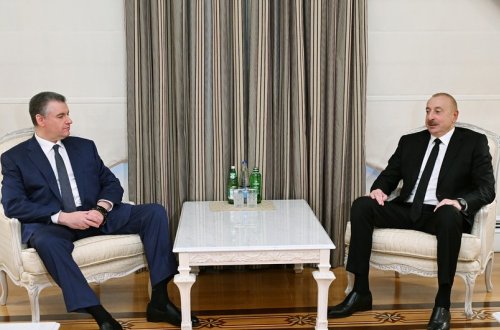 İlham Əliyev Rusiya Dövlət Dumasında Rusiya Liberal Demokrat Partiyası fraksiyasının rəhbərini qəbul edib