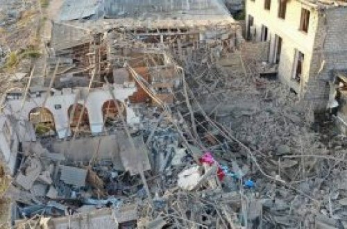 Ermənilərin Gəncəni üçüncü dəfə bombalamasından dörd il ötür