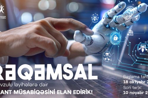 Gənclər Fondu ilk dəfə rəqəmsal mövzuda qrant müsabiqəsi elan edir