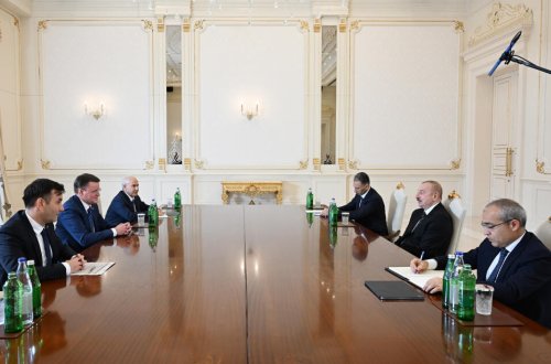 Prezident İlham Əliyev “MAN Truck&Bus” şirkətinin baş direktorunu qəbul edib - YENİLƏNİB