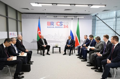 İlham Əliyevin Kazanda Tatarıstan Respublikasının Rəisi ilə görüşü olub - YENİLƏNİB