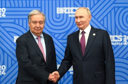 Putin və Quterreş BRICS sammitində Yaxın Şərq vəziyyətini müzakirə ediblər