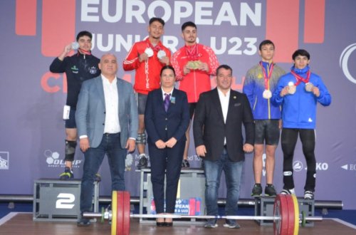 Azərbaycan ağırlıqqaldırma üzrə Avropa birinciliyində ilk medalını qazanıb