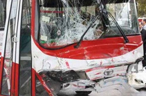 Bakıda avtobus dəhşət yaşatdı - Ölənlər var