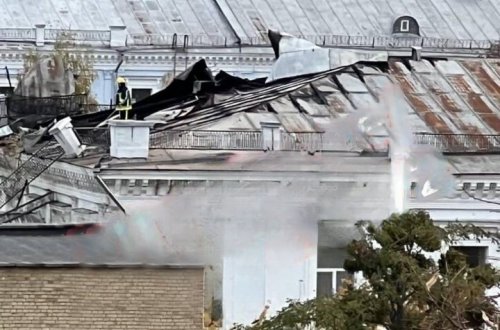 Ukrayna Silahlı Qüvvələrinin Baş Qərargahının binası zədələndi