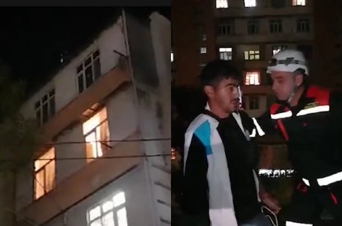 Xırdalanda 33 yaşlı kişini ölümdən qurtardılar - VİDEO