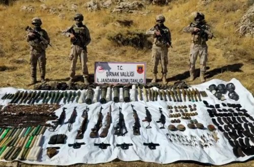 Türkiyədə PKK-ya qarşı əməliyyat: yarım tondan çox partlayıcı maddə ələ keçirilib