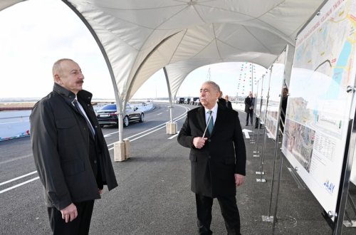 Prezident İlham Əliyev Böyükşor-Pirşağı yeni avtomobil yolunun açılışında iştirak edib - YENİLƏNİB