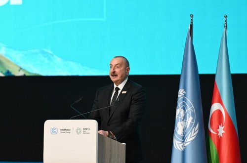 İlham Əliyev: Azərbaycanın COP29-a ev sahibliyi etməsi bizim fəal rolumuzun beynəlxalq arenada qiymətləndirilməsi deməkdir