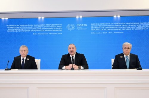 Bakıda Azərbaycan, Qazaxıstan və Özbəkistan prezidentlərinin üçtərəfli görüşü olub - YENİLƏNİB