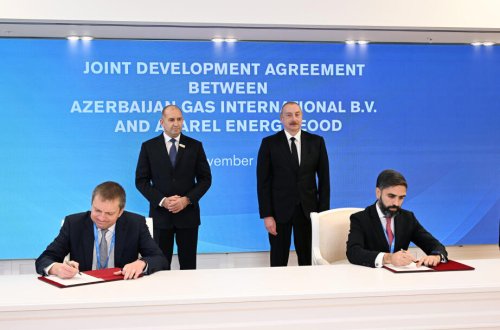 Prezidentlərin iştirakı ilə “SOCAR və “Asarel Energy” arasında Birgə İnkişaf Sazişi” imzalanıb - FOTO