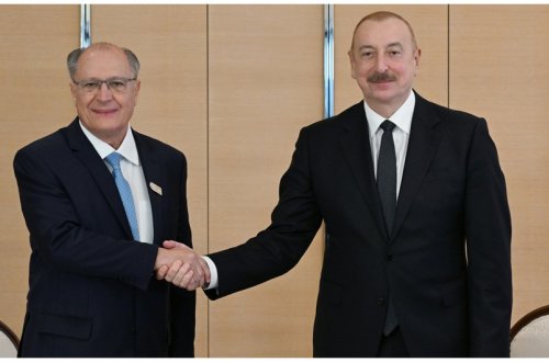 Prezident İlham Əliyev Braziliyanın vitse-prezidenti ilə görüşüb