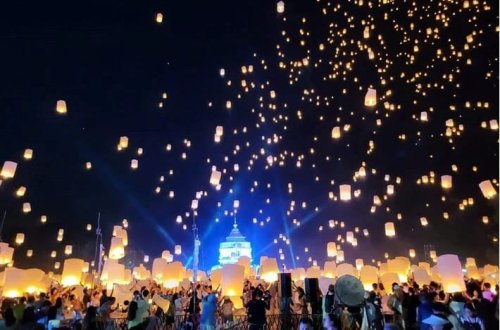 Taylandda Rəngarəng Yi Penq Festivalı: Minlərlə arzu fənərləri səmaya qalxdı 