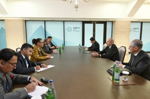 Prezident İlham Əliyev Millətlər Birliyi təşkilatının Baş katibi ilə görüşüb