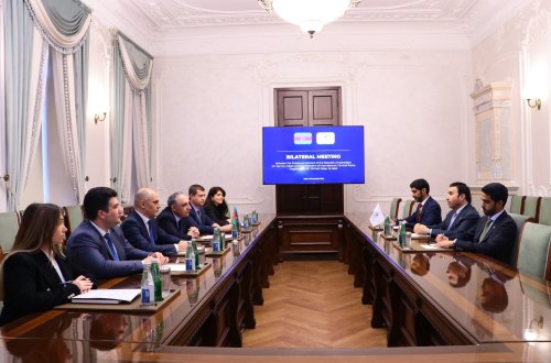 Baş Prokuror Kamran Əliyev İnterpolun prezidenti Ahmed Naser Al-Raisi ilə görüşüb