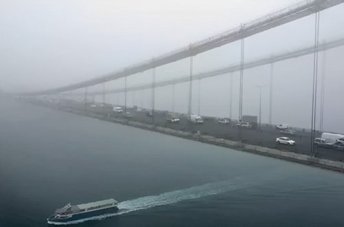 İstanbul boğazında gəmilərin hərəkəti ikitərəfli dayandırılıb