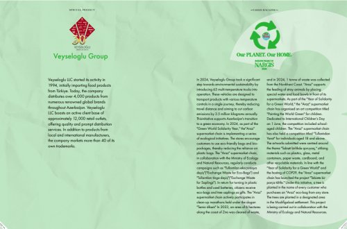 “Nargis” jurnalı COP29 üçün hazırladığı xüsusi buraxılışında “Veysəloğlu”nun ekoloji layihələrindən bəhs edib