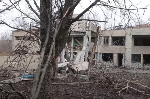 Rusiyanın raketlə vurduğu yerin son vəziyyəti - FOTO