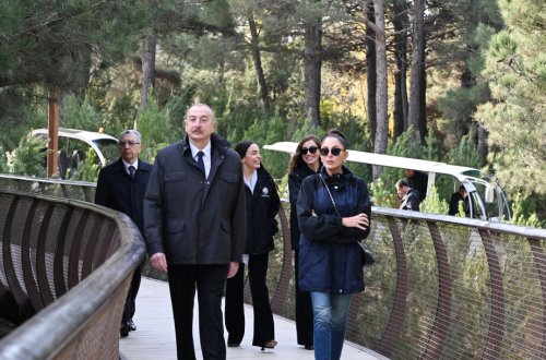Prezident Mərkəzi Nəbatat Bağının açılışında iştirak edib - FOTO