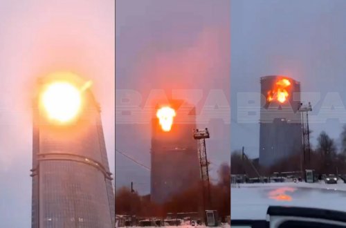 Tatarıstanda yaşayış binasına dronla hücum edildi - Sakinlər təxliyə edilirlər - ANBAAN VİDEO