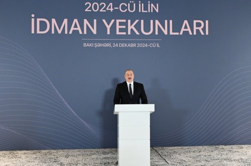 Prezident İlham Əliyev 2024-cü ilin idman yekunlarına həsr olunan mərasimdə iştirak edib - YENİLƏNİB