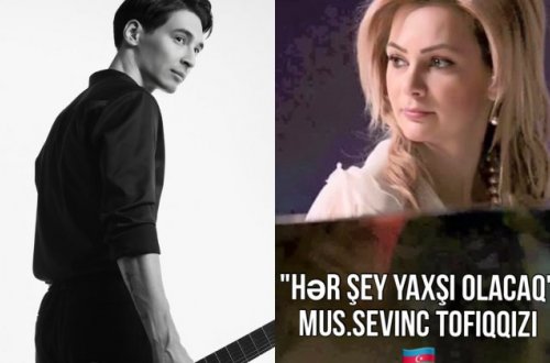 Sevinc Tofiqqızı ilə qazaxıstanlı ifaçı Ahmediyar 