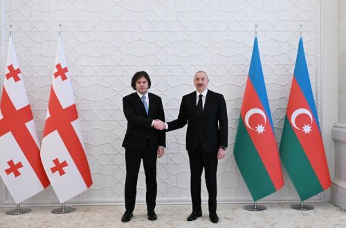 İlham Əliyev və İrakli Kobaхidze mətbuata birgə bəyanatlarla çıxış ediblər - YENİLƏNİB