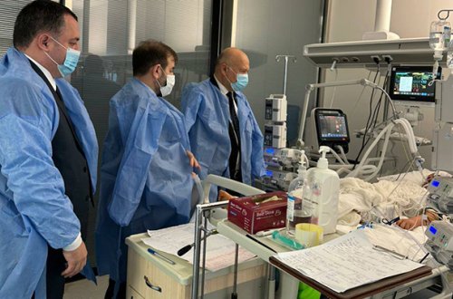 İmişlidəki qəzada yaralanan məktəbli Bakıda müalicə edilir - Foto