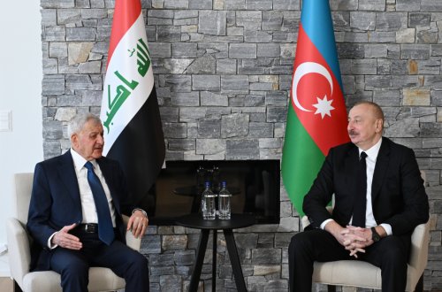 İlham Əliyev İraq Prezidenti ilə görüşdü