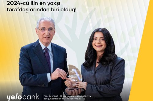 Yelo Bank “İlin ən yaxşı tərəfdaşı” adına layiq görüldü!
