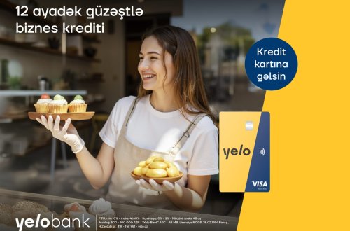 Biznesini böyütmək istəyənlərə Yelo Bank-dan sərfəli təklif!