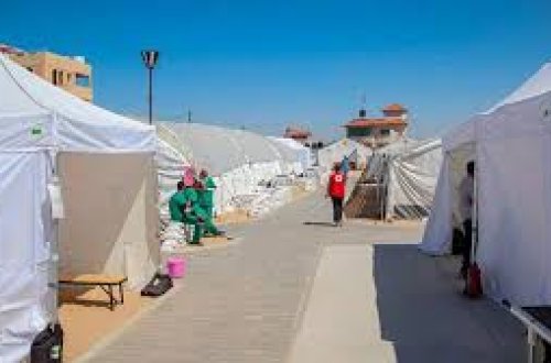 Qəzzada ilk səhra hospitalı qurulub