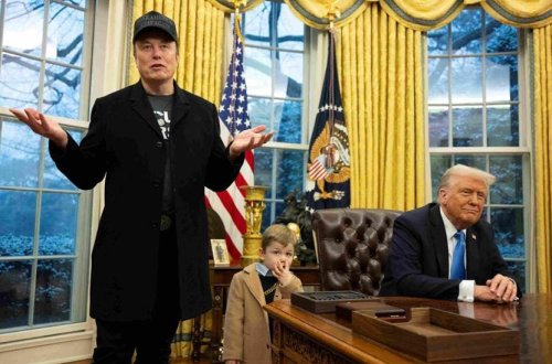 Atasını və Trampı kölgədə qoydu: Oval ofis görüşünün ulduzu Elon Maskın oğlu idi