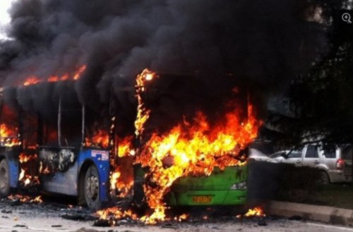 Çində avtobusda baş verən yanğında altı nəfər ölüb