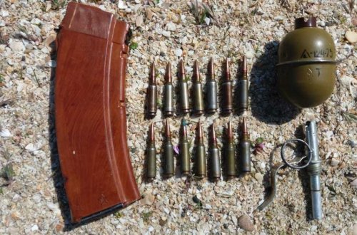 Pirşağıda həyətdən sursat tapılıb