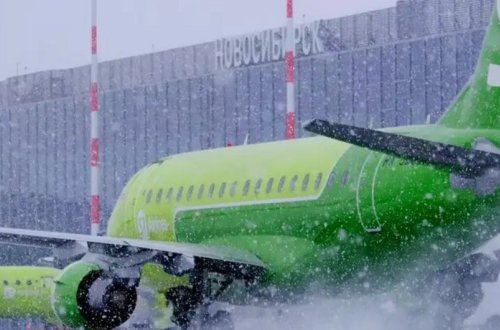 Novosibirsk aeroportunda 20-dən çox reys gecikir
