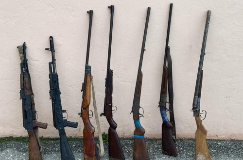 Tərtərdə kənddən silahlar aşkarlanıb