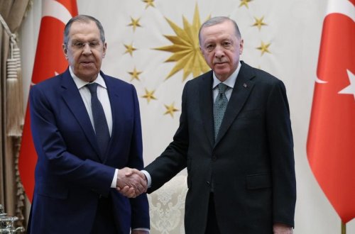 Ərdoğan Rusiya XİN başçısını qəbul edib