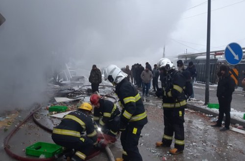 “OBA”dakı yanğın belə söndürüldü - VİDEO