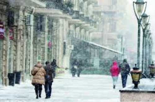 Sabah gecə Bakıda 8, rayonlarda 24 dərəcə şaxta olacaq