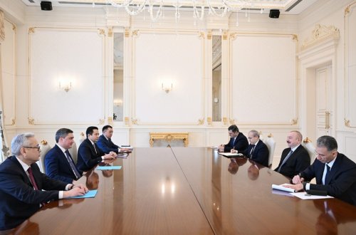 Prezident İlham ƏIiyev Qazaxıstanın Baş naziri Oljas Bektenovu qəbul edib - YENİLƏNİB